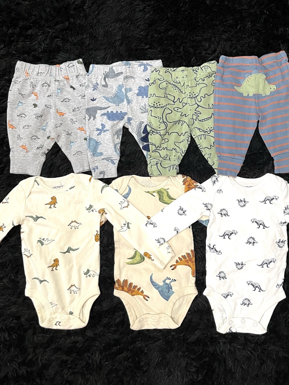 COTTON 0-3 Months Boy Dinosaur 7 Piece Bundle